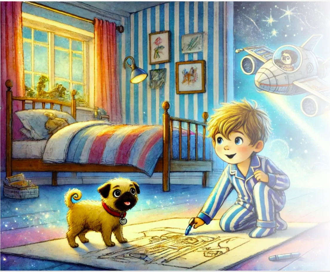 Cover art for Henry and the Crayon Spaceship